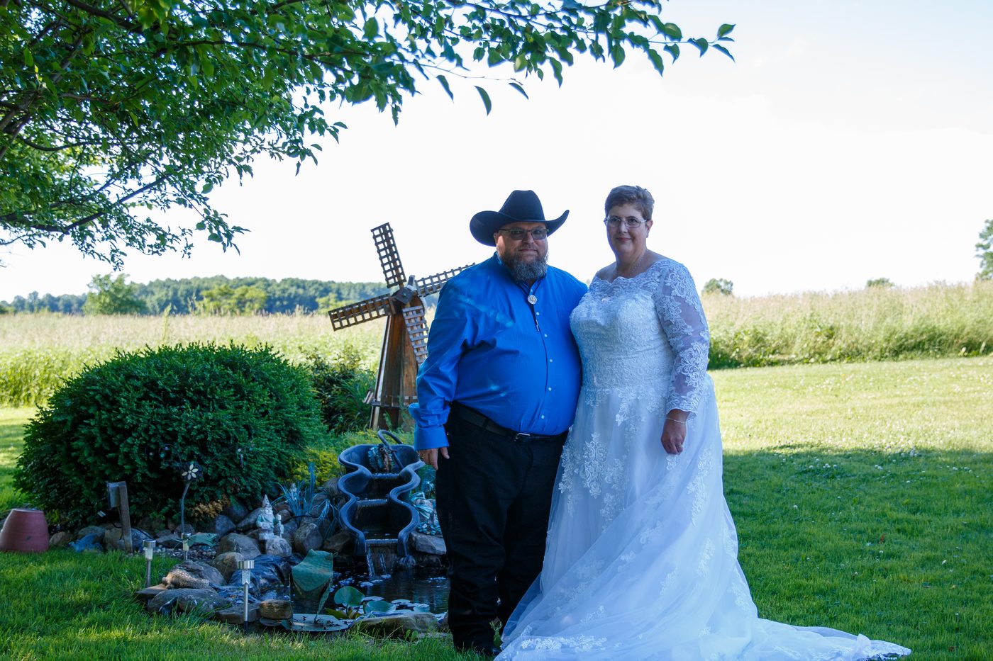Wedding portrait of the couple outdoors — Will Morris Photography